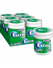 6 stk Extra Spearmint Tyggegummi Bokser - Hel Eske 504 gram