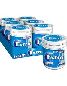 6 stk Extra peppermint Tyggegummi Bokser - Hel eske 504 gram