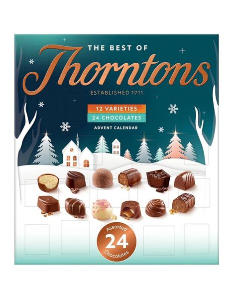 Stor The Best of Thorntons Luksuriøs-Sjokolade Adventskalender 253 gram