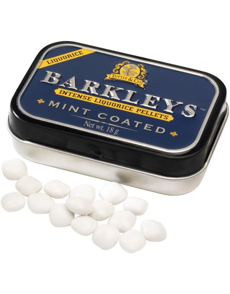 Barkleys Liquorice Pellets Mint Coated - Intense Små Lakrisdrops med Mintlag