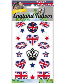 Midlertidige Tatoveringer med Britisk Supporter Tema
