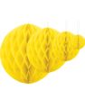 Gul Honeycomb Ball VELG STØRRELSE 10-40 cm
