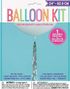 60 cm Hvit Ballong med Sølvfarget Ballonghale 182 cm