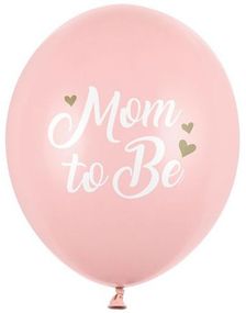 50 stk Pastell Rosa Mom to Be Ballonger 30 cm