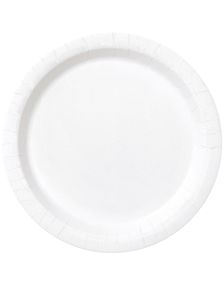 20 stk Hvite Små Papptallerkener17 cm