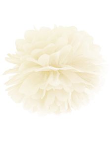 Kremfarget Pom Pom 25 cm