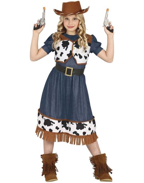 Denim Cowgirl Kostyme til Barn