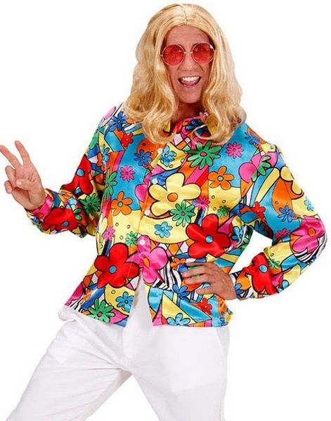 Flower Power Skjorte til Mann