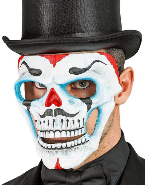 Dia de los Muertos - Klovne Hodeskallemaske