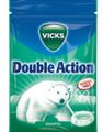 Vicks Double Action - Sukkerfrie Halspastiller med Eukalyptus og Mentol 72 gram