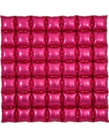 Fuchsia Waffle Folie Ballong for Backdrop/Bakgrunn 