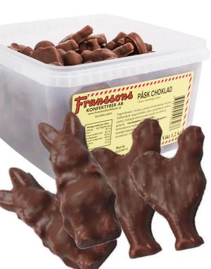 1,2 kg Boks med Påskesjokolade (skum trukket med sjokolade)