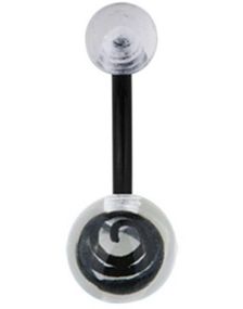 Hypnotize The World Svart Navlepiercing