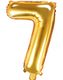 Tallet 7 - Gullfarget 35 cm Liten Folieballong