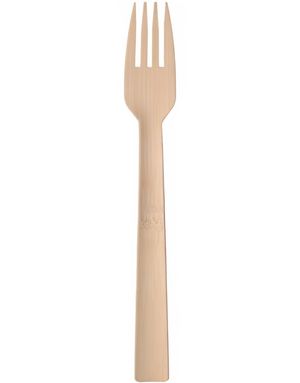 50 stk Miljøvennlige Gafler i Bambus 17 cm