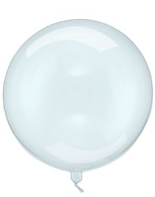 Blå Gjennomsiktig Ballongkule 40 cm