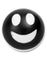 Happy Face - Svart Akrylkule