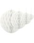 Hvit Honeycomb Ball VELG STØRRELSE 10-40 cm