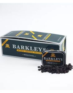 12 stk Barkleys Liquorice Pellets Menthol - Intense Små Lakrisdrops med Mentolsmak - Hel Eske