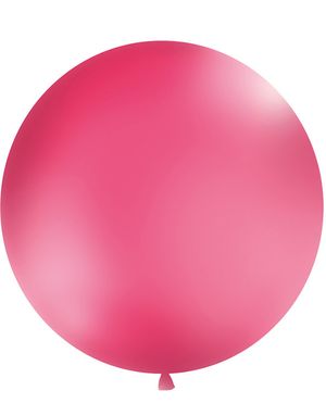 ROSA Pastellfarget Rund JUMBO Ballong 1 meter