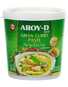 Green Curry Paste - Grønn Karripasta - Aroy-D 400 gram (Thailand)