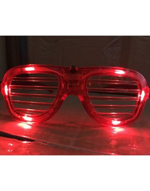 Shutter Shades Briller med Lys - Røde