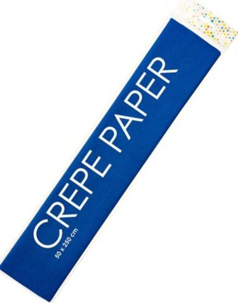 Blått Kreppapir 50x250 cm