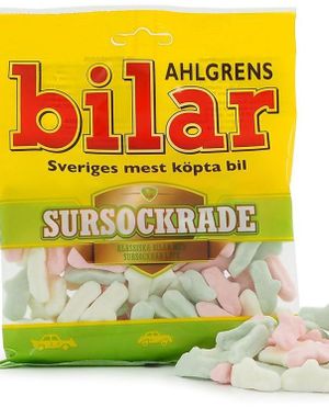 DATOVARE - Ahlgrens Sursukret Biler 100 gram Skumgodteri