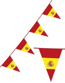 Spanske Flagg Vimpelbanner på 10 Meter