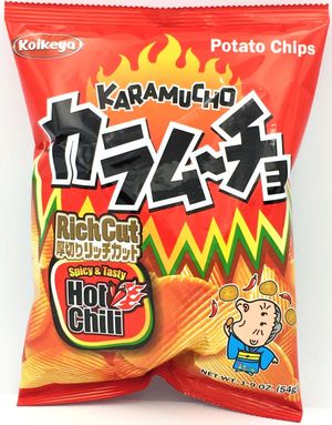 Karamucho Hot Chili Potato Chips Ridge Cut 60 gram (Japan)