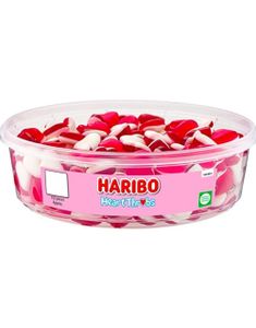 150 stk Haribo Heart Throbs - Boks med Vingummi Hjerter 480 gram