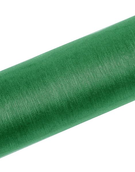 MØRK GRØNN Gjennomsiktig Organzaløper 16 cm x 9 meter