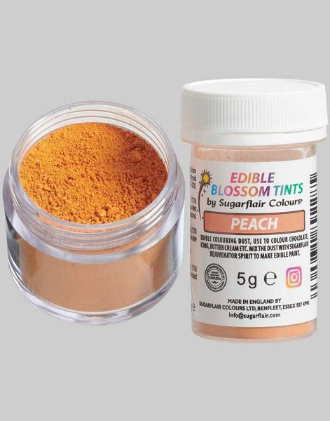 SugarFlair Spiselig Pulverfarge - Fersken 5g