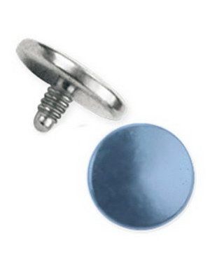 Metallic Lys Blå Dermal Anchor Kule
