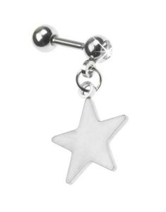 Tragus/Helix med Hengende Stjerne & Klar Sten