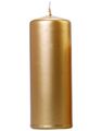 6 stk Metallisk Gullfarget Kubbelys 15x6 cm