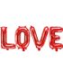 Love - Rød Blokkbokstav Ballong-Banner 73x59 cm