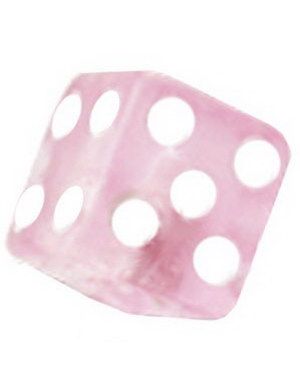 Terning Rosa - 5 mm Akrylkule til 1,6 mm stang