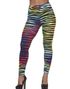 Fargerike Leggings med Tigerstriper til Dame - Large
