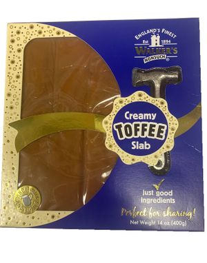 Walkers Toffee Creamy Slab Toffee - Gavepakke med Karamell og Metallhammer 400 gram