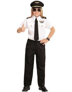 B-VARE! Pilotkostyme til Barn med Hatt - Strl 5-7 ÅR