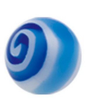 Hypnotize Me Blue - 3 mm Akrylkule til 1,2 mm stang
