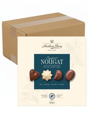 10 stk Anthon Berg Significant Nougat - Esker med Forskjellig Nougatsjokolade - Hel Eske 1,67 kg