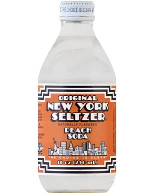 Original New York Seltzer Peach Soda - Brus med Ferskensmak 296 ml (USA)