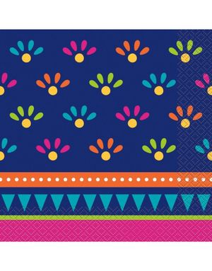 20 stk Servietter med Bohemsk Tema 33x33 - Boho Fiesta