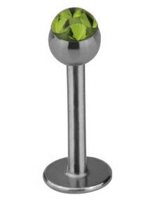Labret med Glitrende Grønne Stener