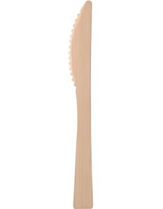 50 stk Miljøvennlige Kniver i Bambus 17 cm