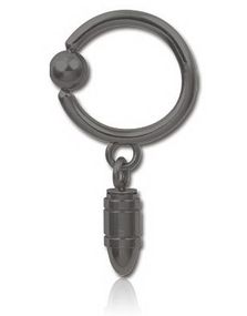 Hengende Patron Black PVD - 1.6 x 12 mm BCR Piercing