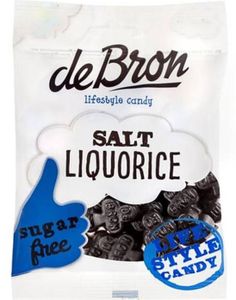 deBron Salt Liqorice - Sukkerfri Salt Lakris 100 g