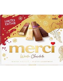 Merci Winter Chocolate - 4 Forskjellige Sjokolader/Praliner 250 gram